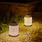 Glitzhome® 8.5" Flower Cutout Solar Powered Hanging Lantern